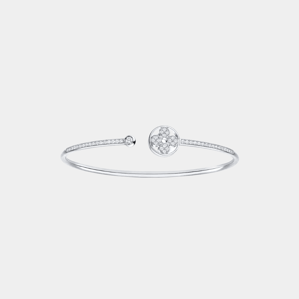 Blossom Clover Twist Silver Bracelet