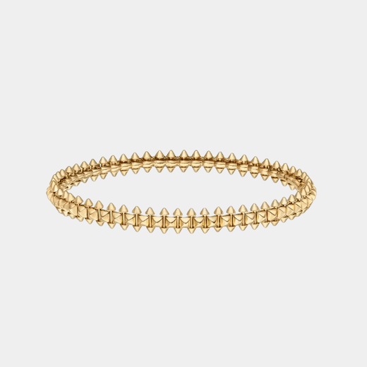 Beaded Bangle Bracelet 18k Gold