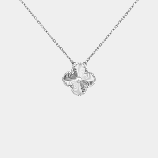 Clover Necklace Full Silver