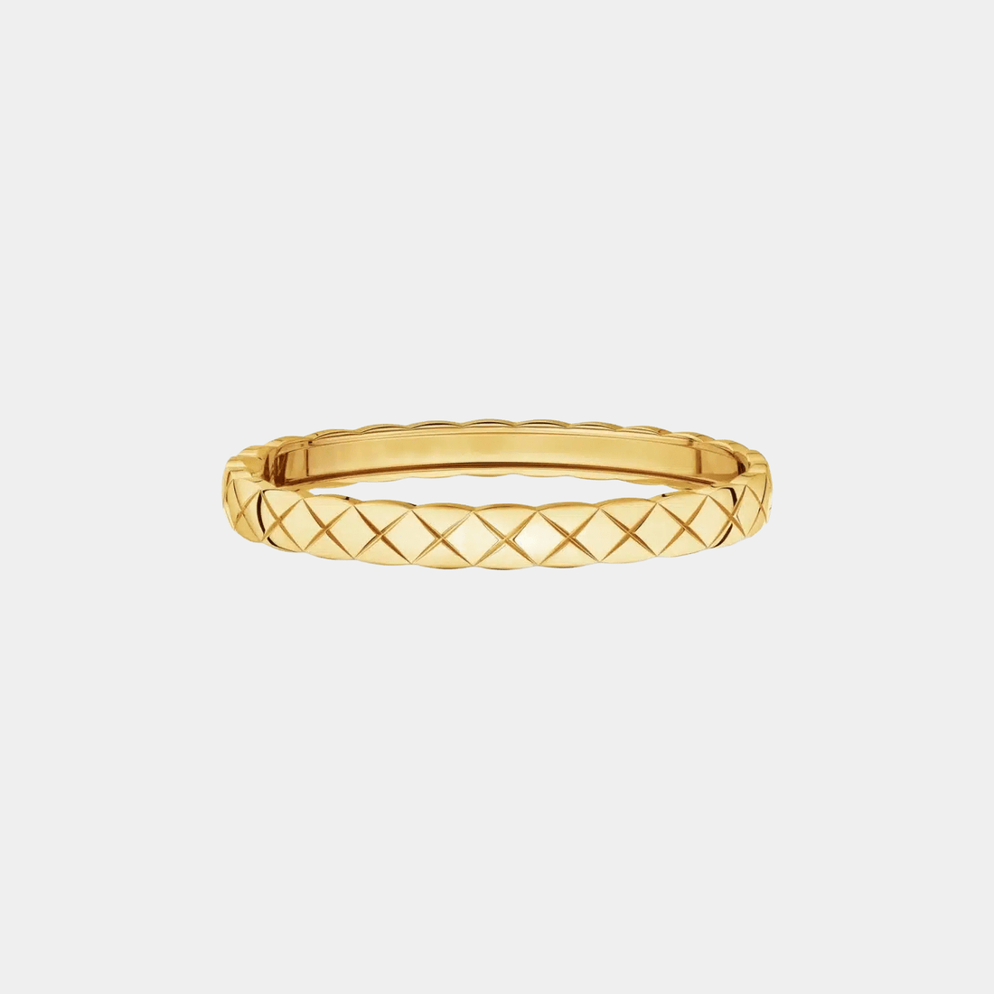 Quilted Bangle Bracelet 18k Gold
