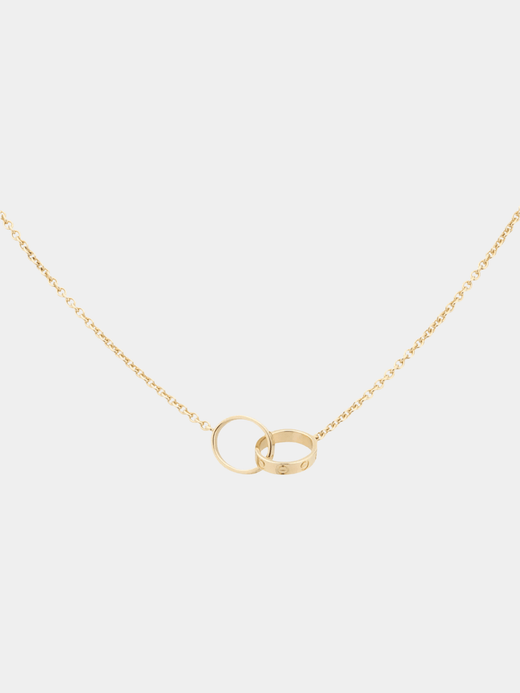 Love Necklace 18k Gold Interlocking Pendant