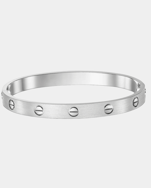 Screw Bangle Love Bracelet In Silver