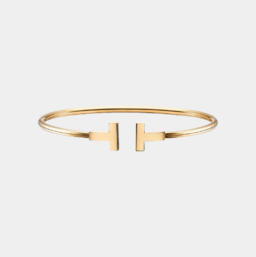 T Wire Bracelet 18k Gold Bangle